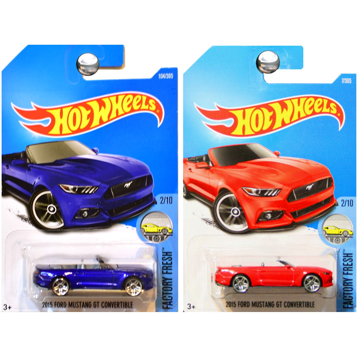 Hot Wheels 2017 Factory Fresh 2015 Ford Mustang GT Convertible 2